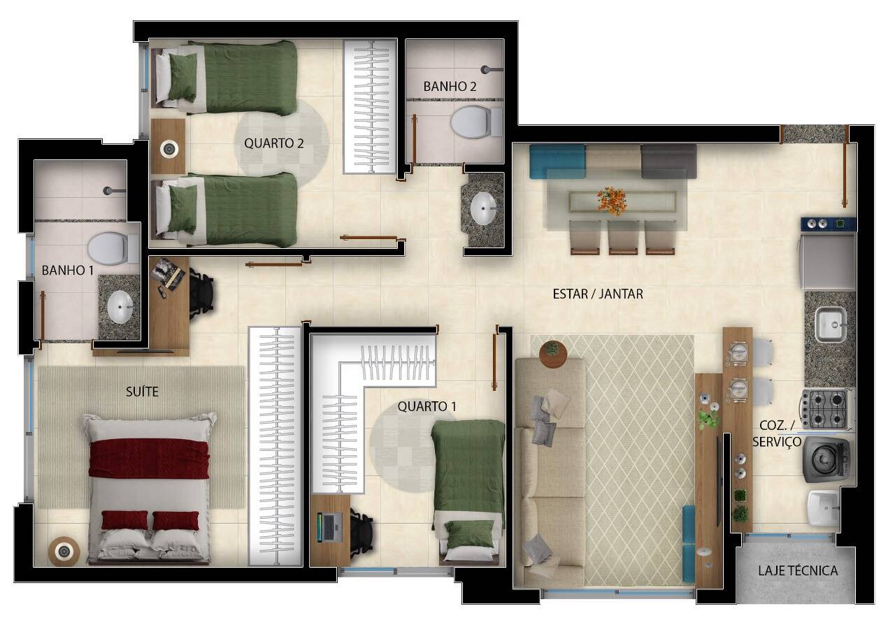 Apartamento à venda com 3 quartos - Foto 26